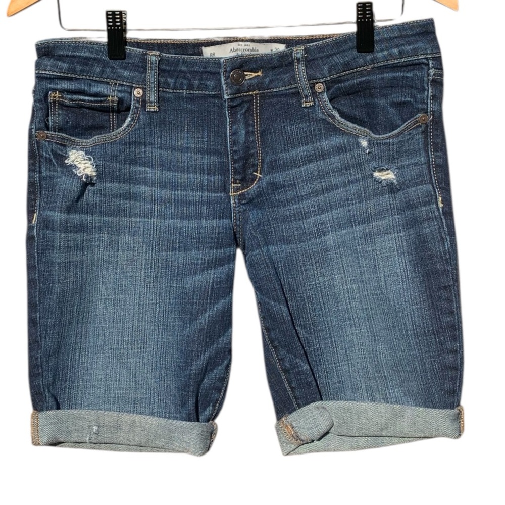 Abercrombie & Fitch Dark Blue Jean Shorts Size 8. Great Condition.